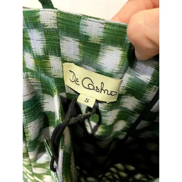 De Castro Green Checkmate Dress size S - Picture 5 of 7